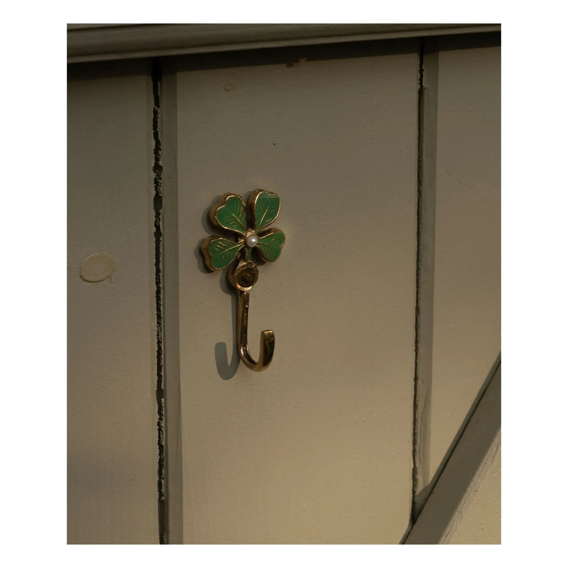 Doing Goods - Lucky Clover brass coat hook | Gold