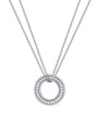 White Gold and Diamond Medium Roulette Pendant