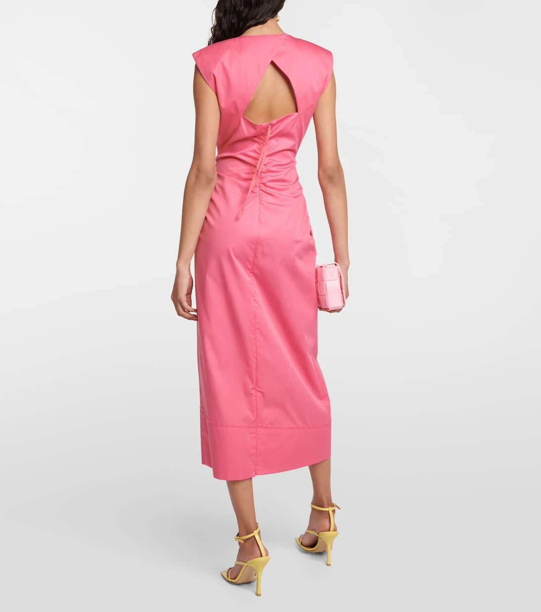 Dorothee Schumacher - Ruched cotton midi dress