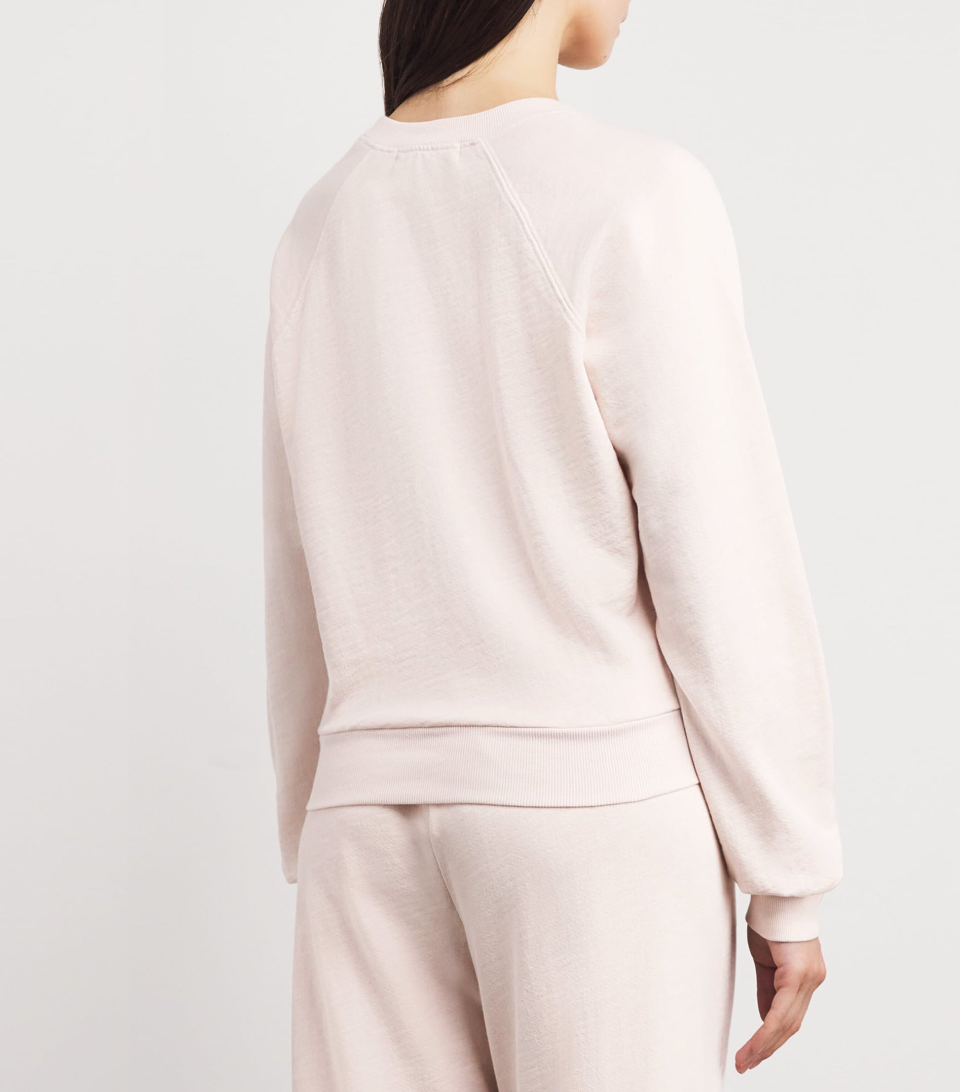 ÉTERNE Pink Cotton-Blend Sonny Sweatshirt