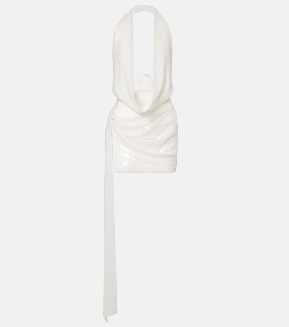 Alex Perry - Bridal sequined open-back minidress