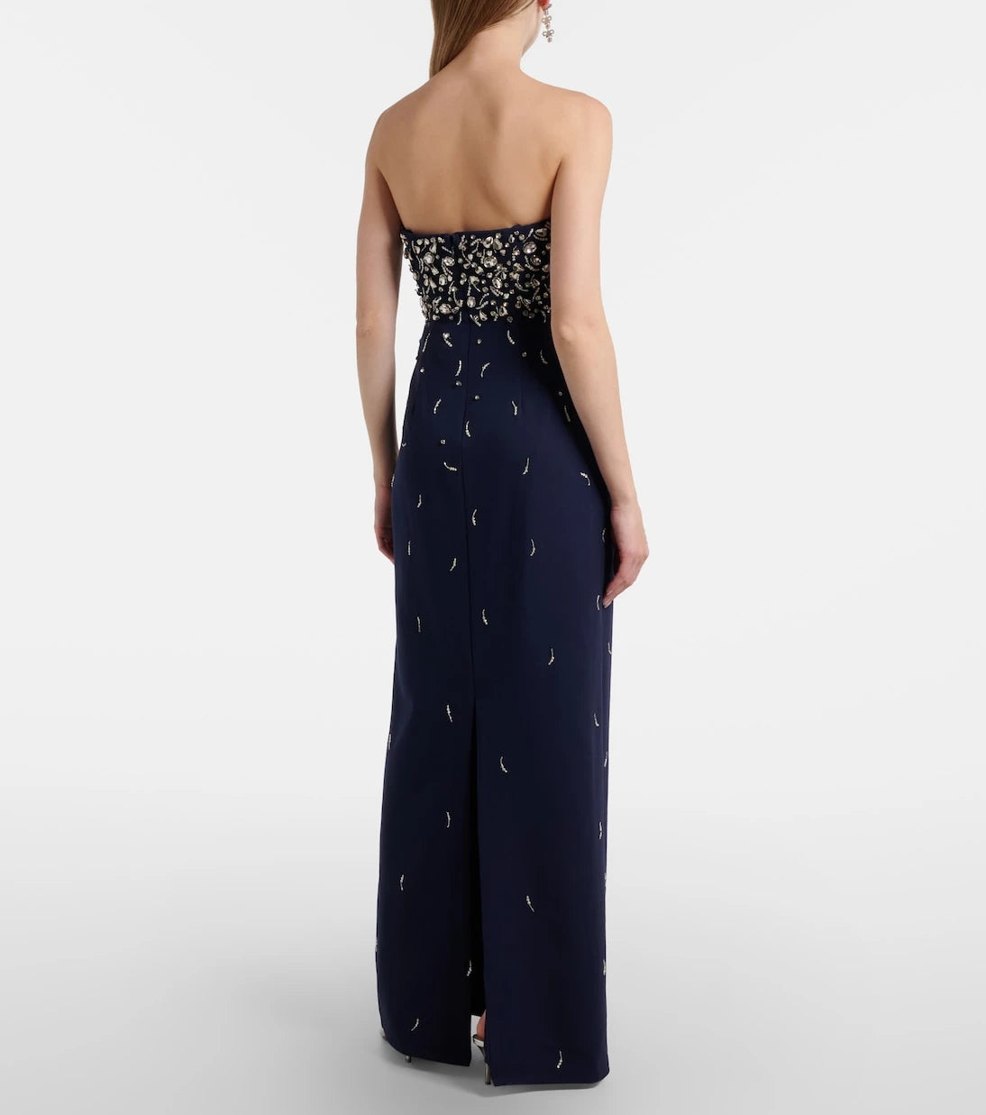 Simkhai - Reign embellished crêpe bustier gown