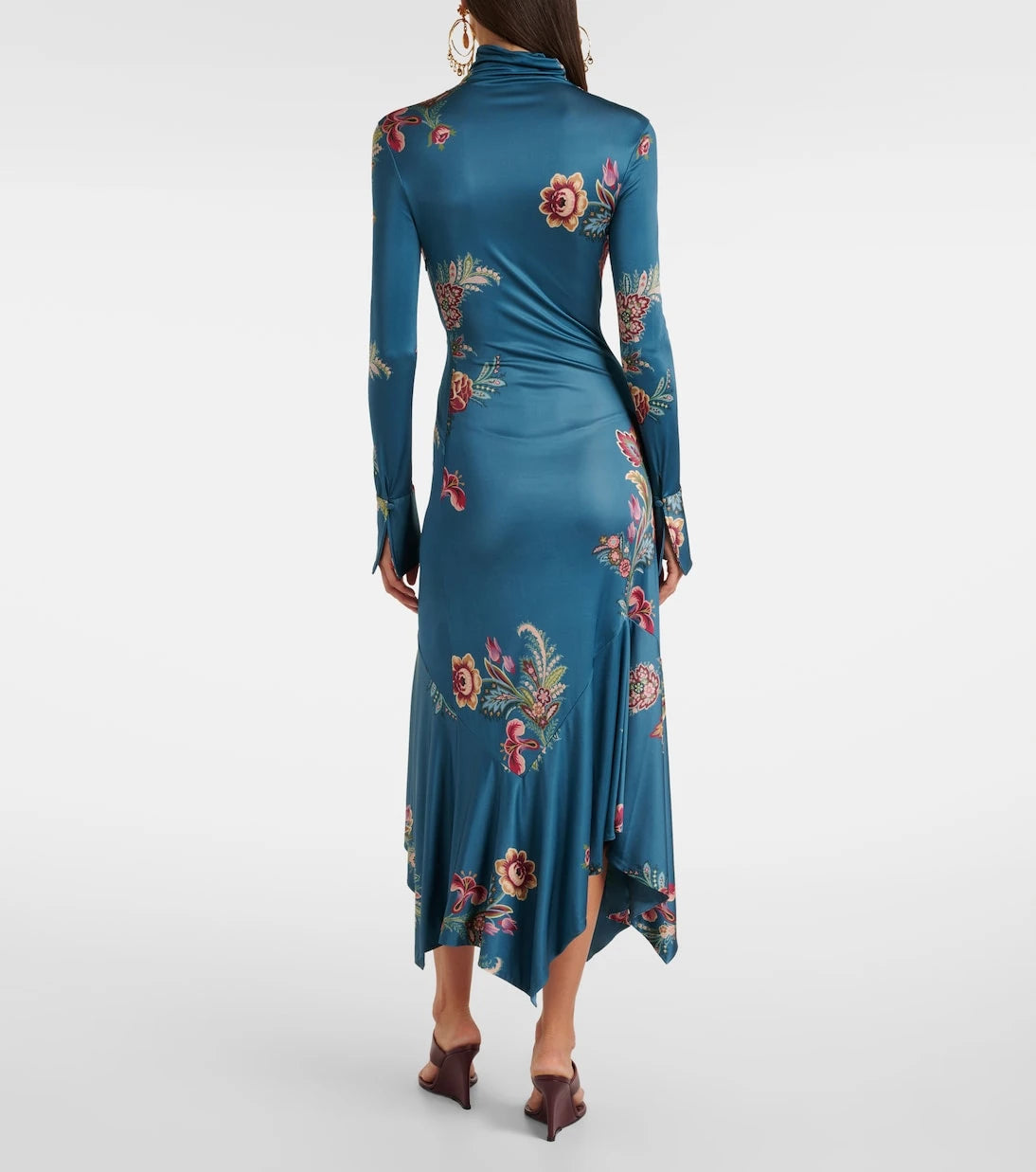 Etro - فستان ميدي مطبوع