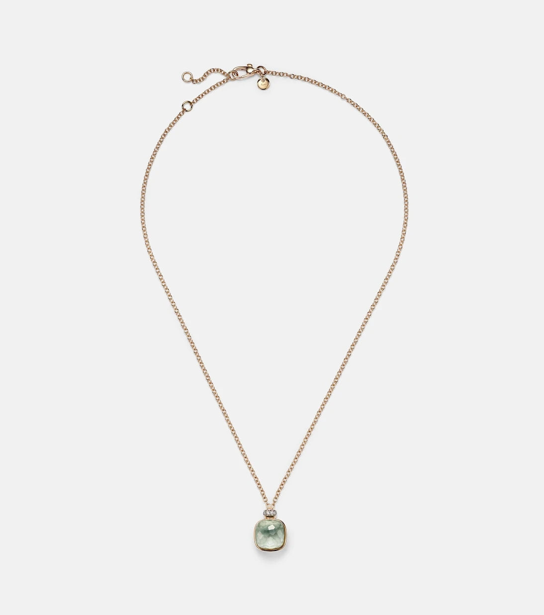 Pomellato - Nudo 18kt rose and white gold necklace with prasiolite and diamonds