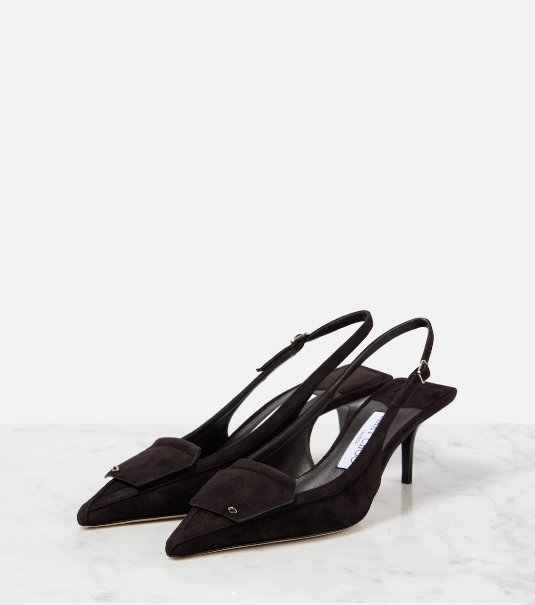 Jimmy Choo - Frances 60 suede slingback pumps