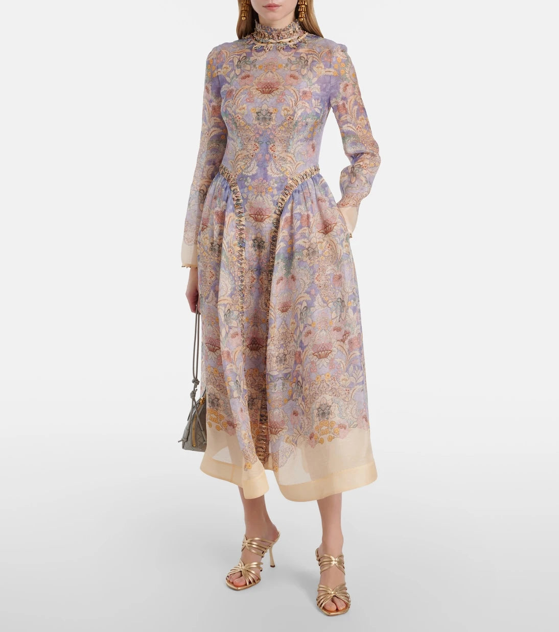 Zimmermann - Rebellion linen and silk midi dress