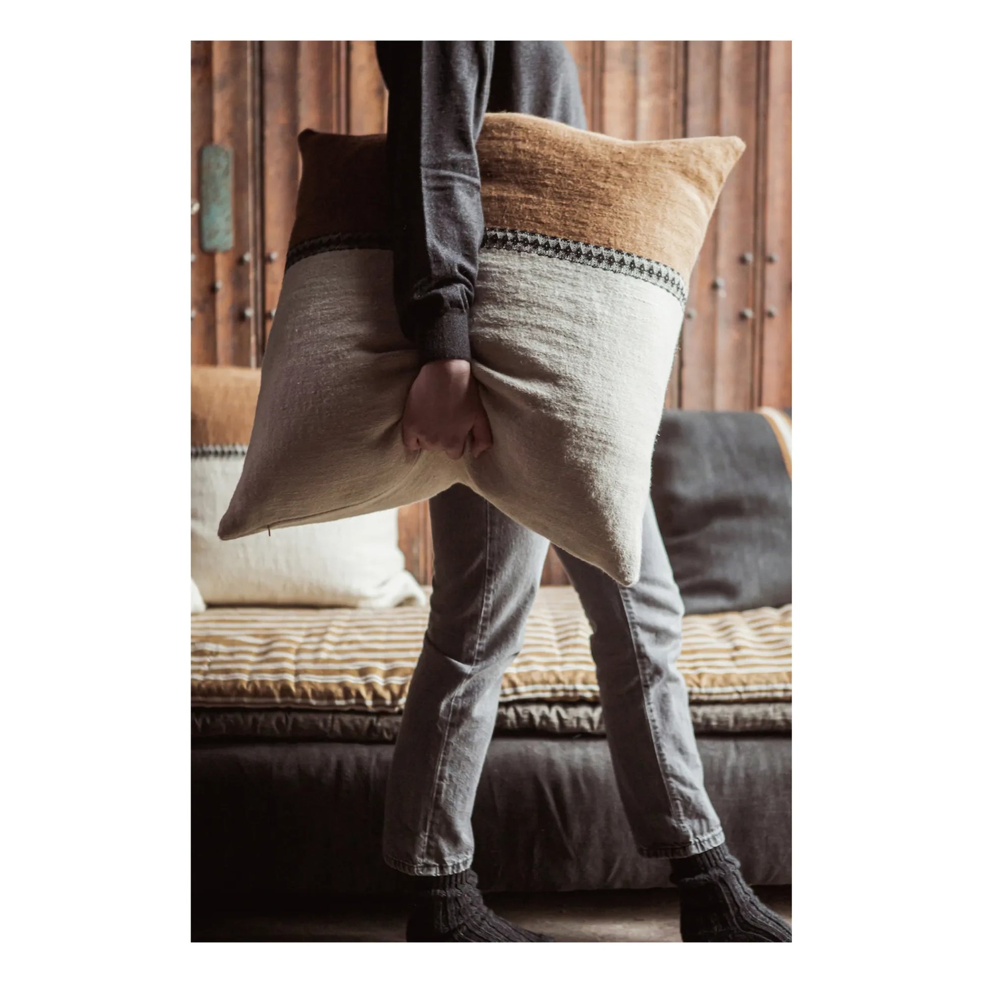 Libeco - Etienne cushion cover | Beige
