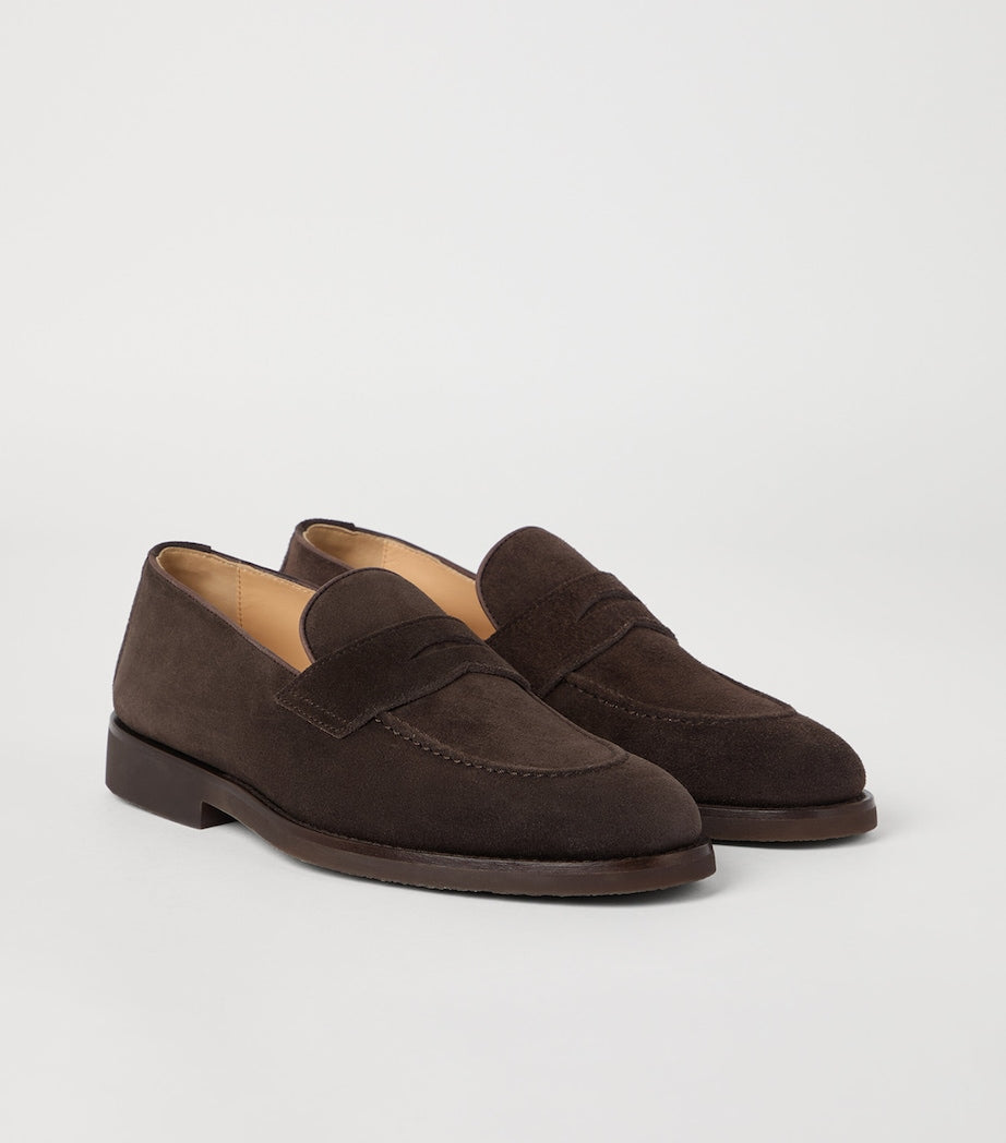 Brunello Cucinelli Suede Loafer Sneakers