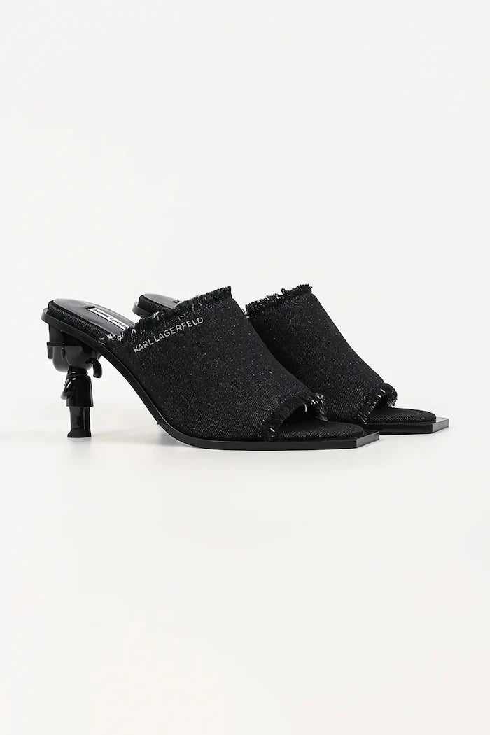 Karl Lagerfeld kadın terlik mule Karl Nft Heel