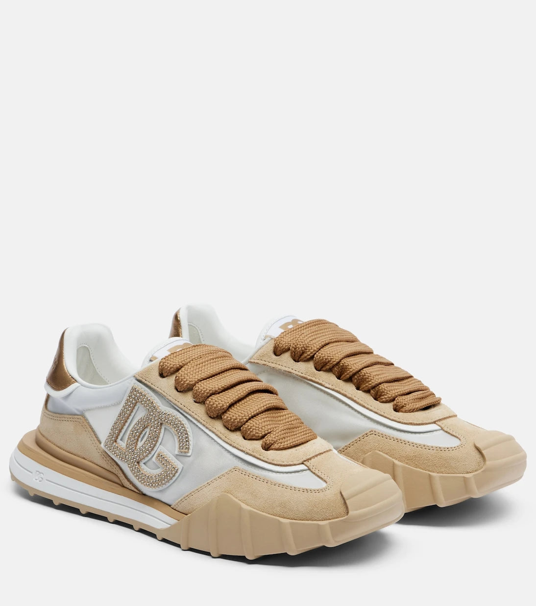Dolce&Gabbana - DG Athletic suede-trimmed sneakers