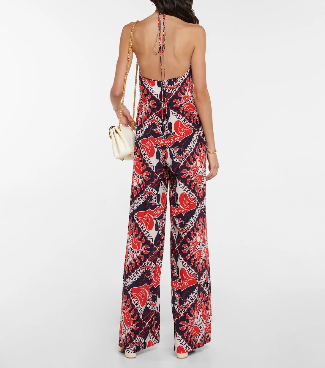 Valentino - Printed silk crêpe de chine jumpsuit