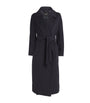 Weekend Max Mara Blue Wool-Alpaca-Blend Belted Coat