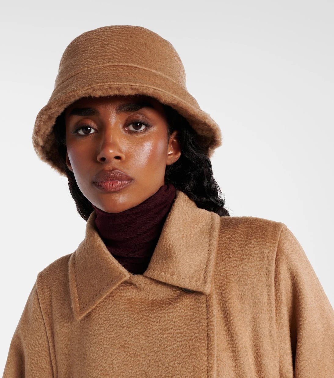 Max Mara - Reversible camel hair bucket hat