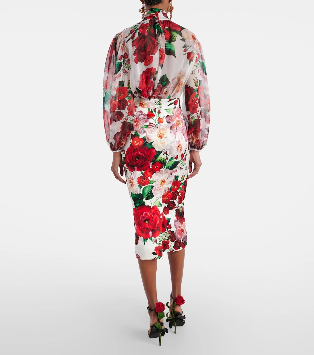 Dolce&Gabbana - Floral midi skirt
