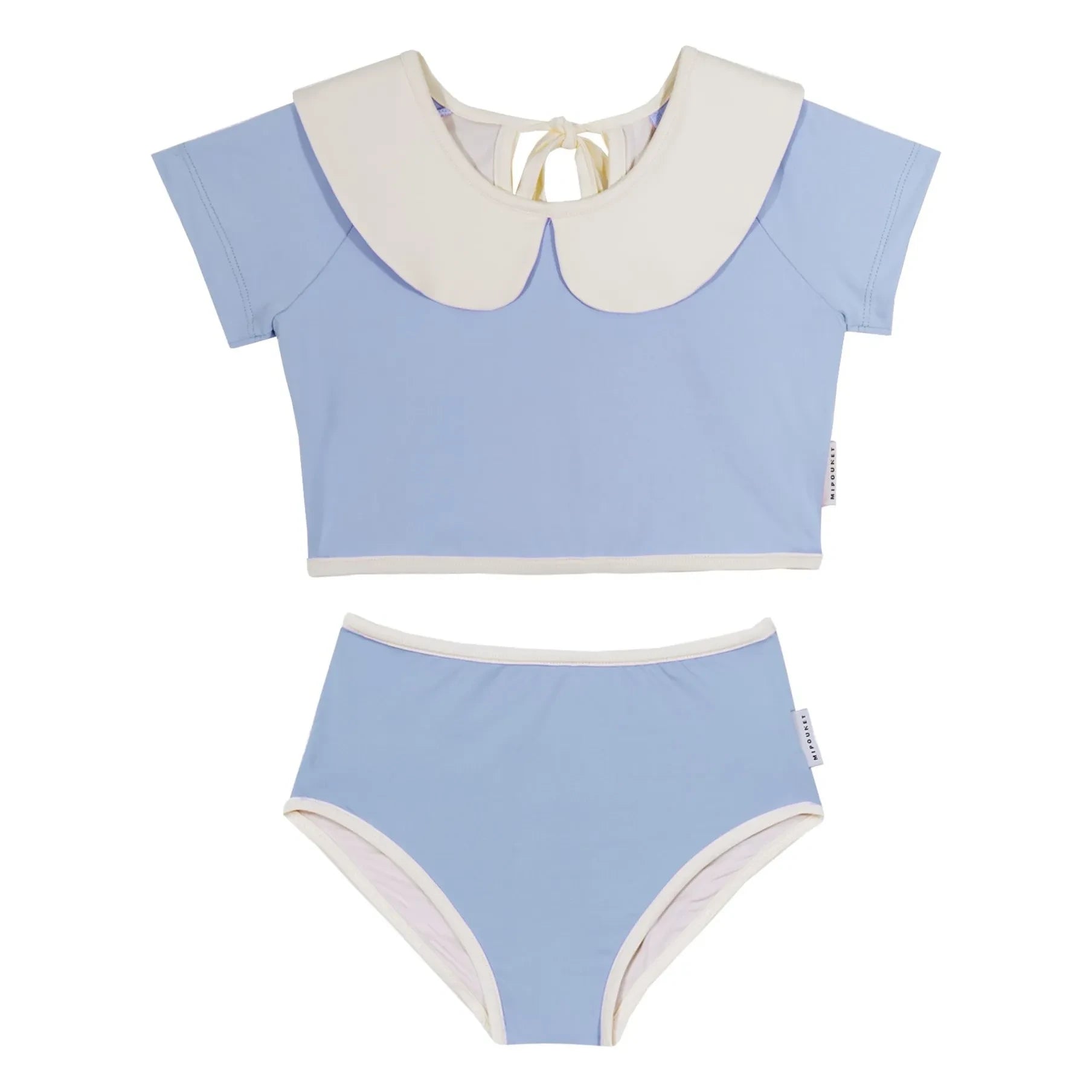 Mipounet - Claudine Collar Swimsuit Vera | Light blue
