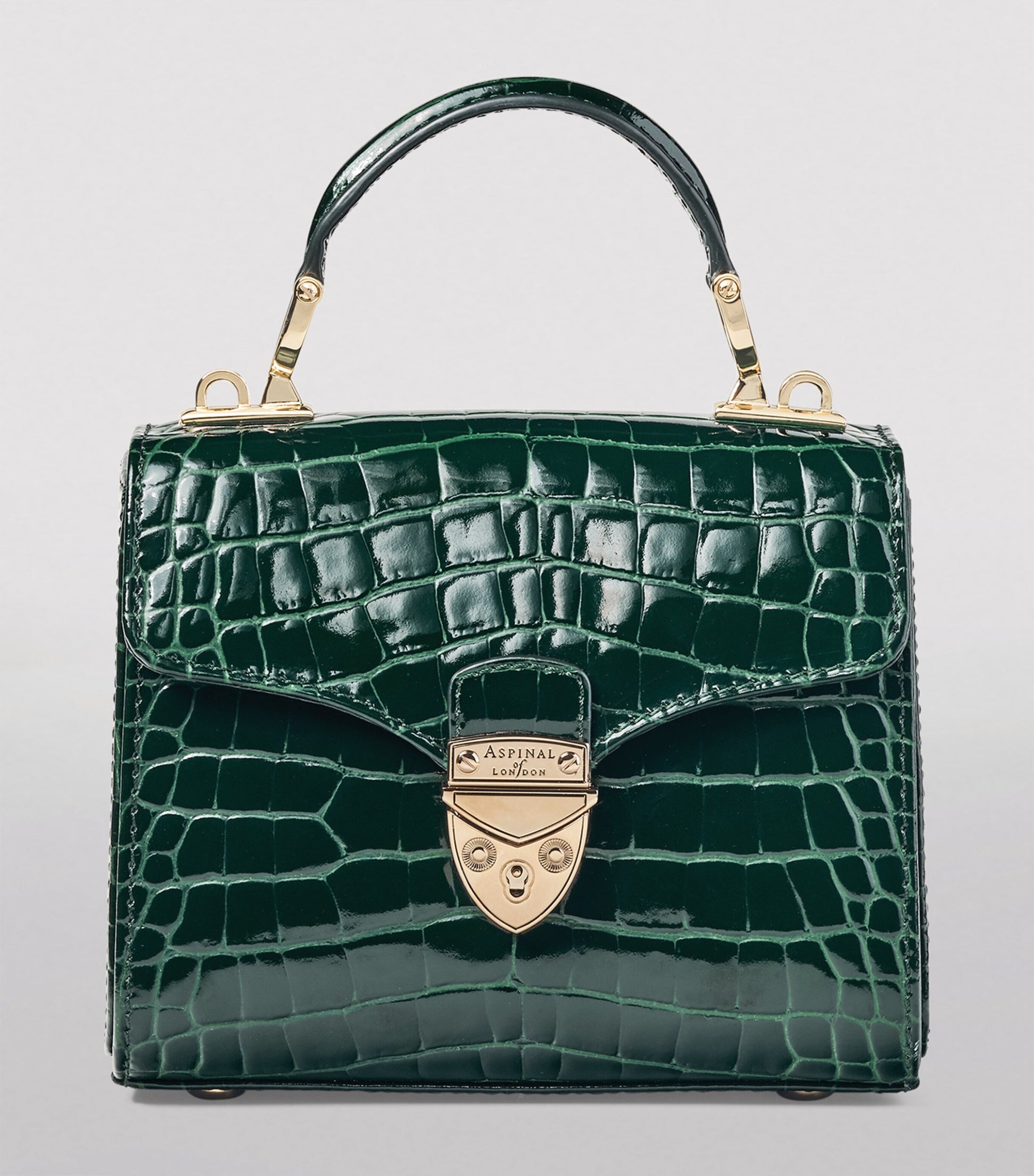 Aspinal Of London Green Mini Mayfair Top-Handle Bag