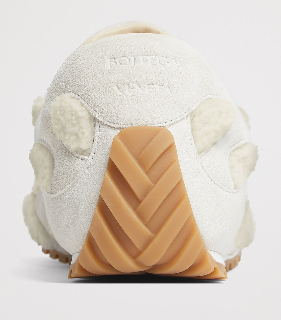 Shearling-Suede Orbit Flash Sneakers