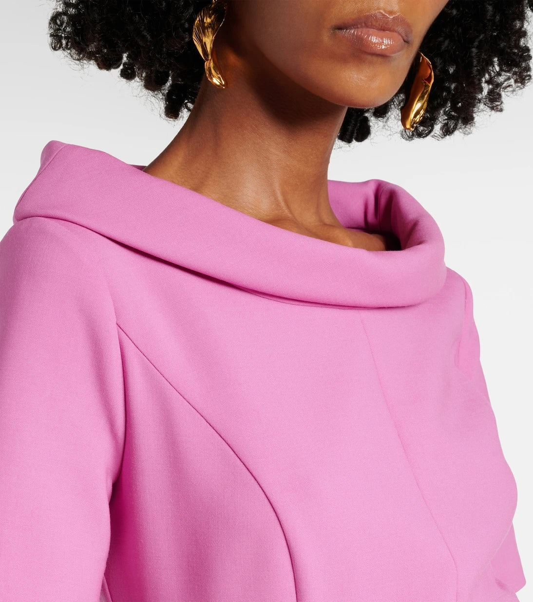 Oscar de la Renta - Wool-blend midi dress