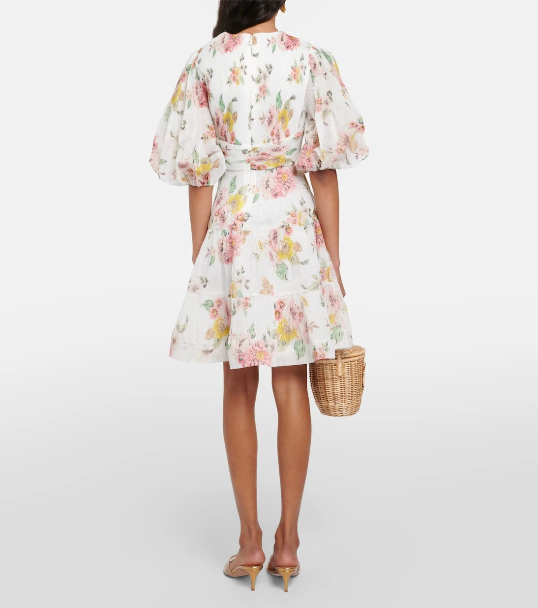 Zimmermann - Floral pleated minidress
