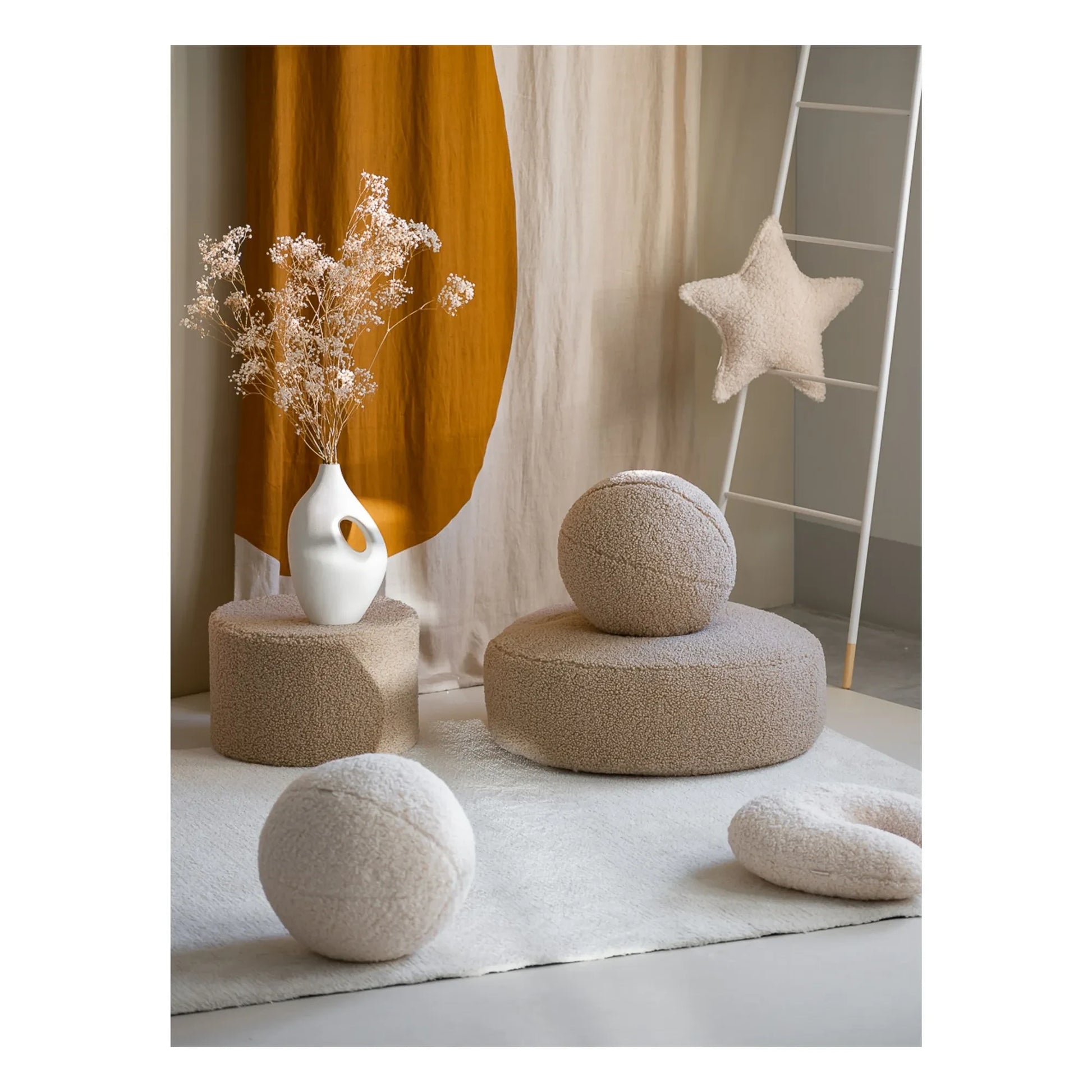 Wigiwama - Teddy pouffe | Beige