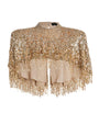 Gold Beaded Chantelle Cape