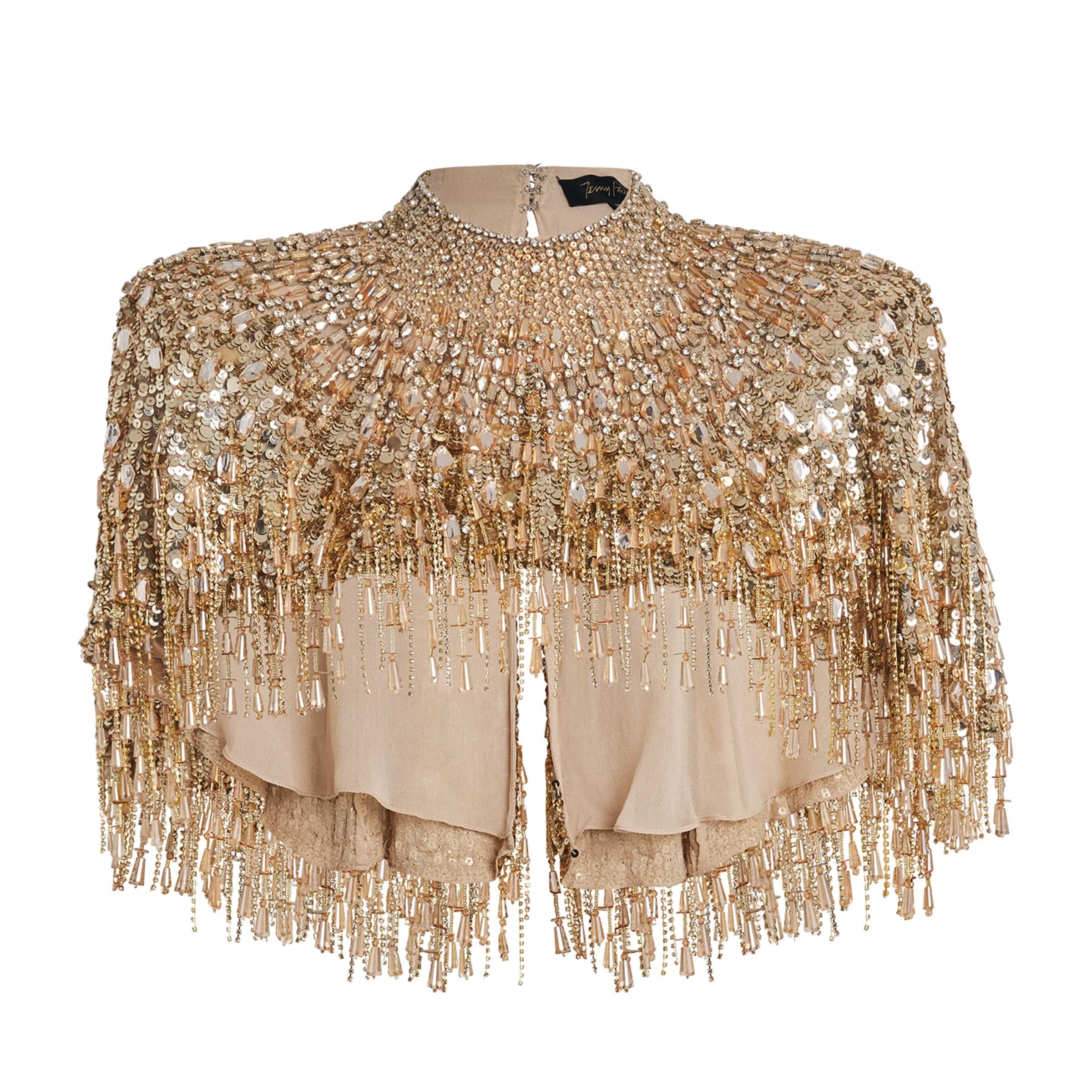 Gold Beaded Chantelle Cape