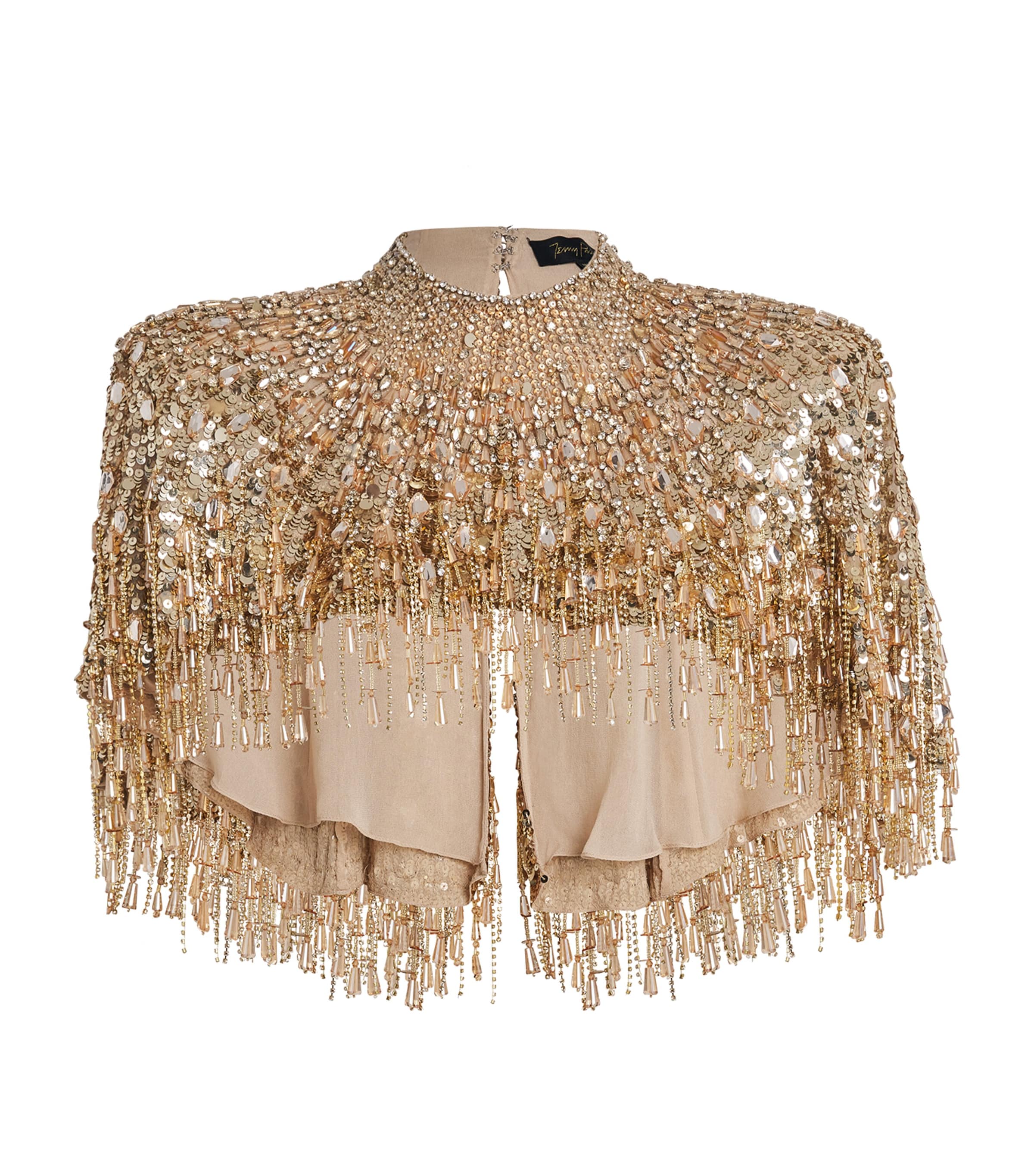 Gold Beaded Chantelle Cape