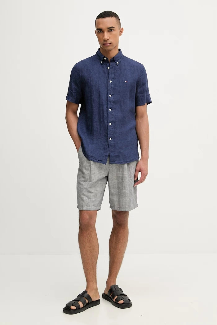Tommy Hilfiger риза мъжка от лен
