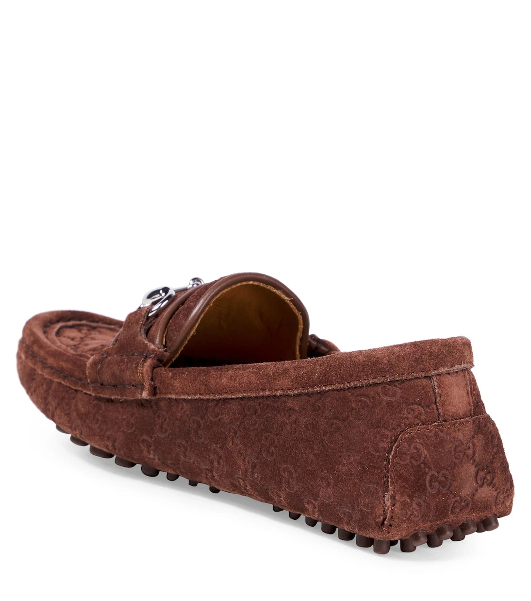 Gucci Kids - GG Horsebit suede loafers