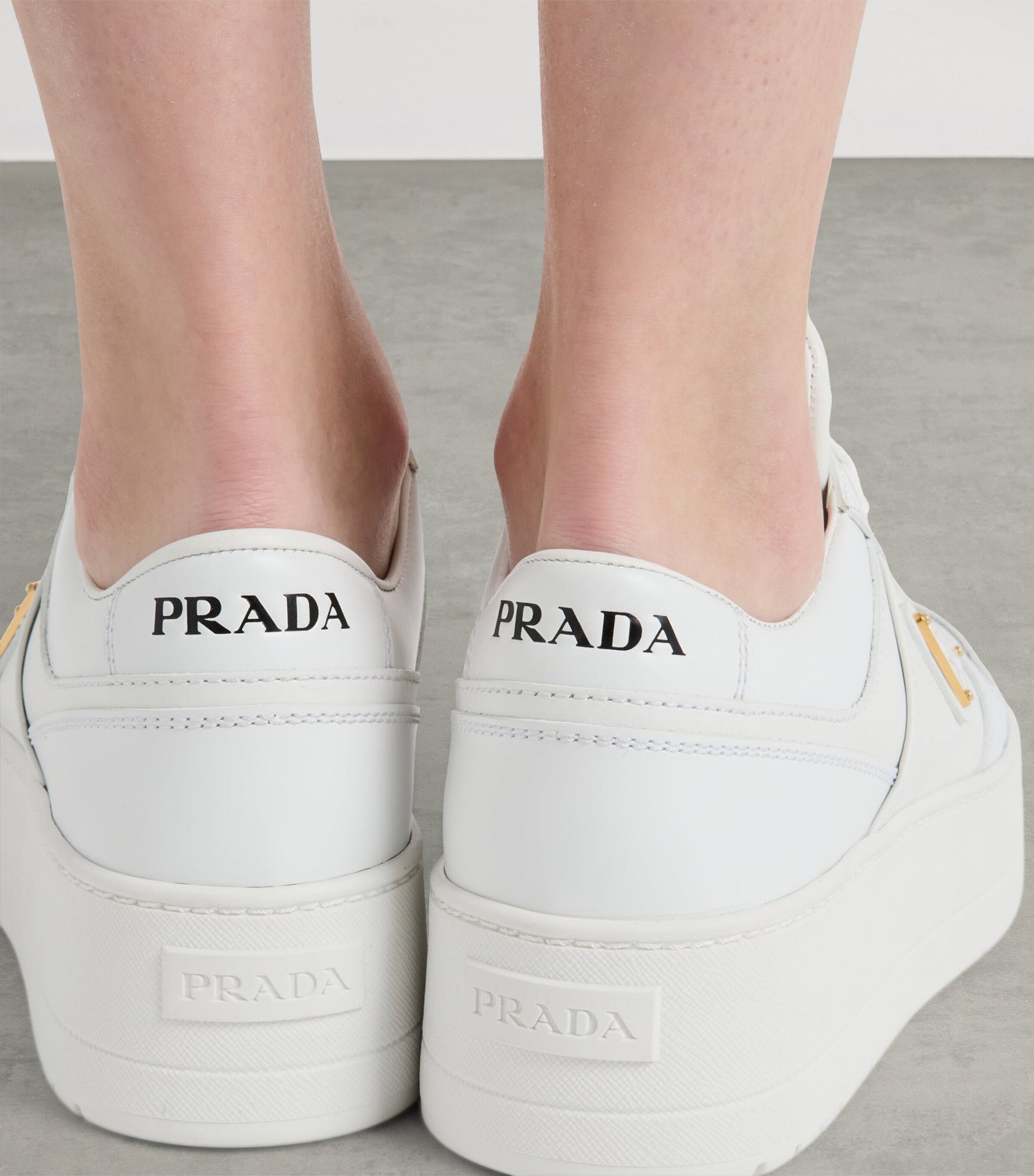 White Leather Downtown Sneakers