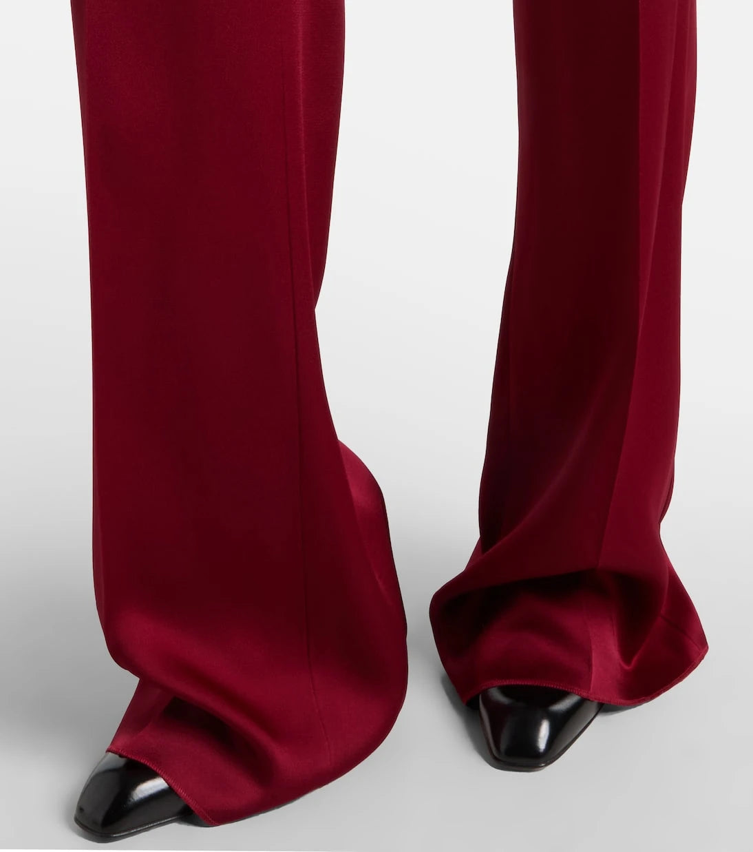 Max Mara - Scalata velvet-trimmed satin jumpsuit