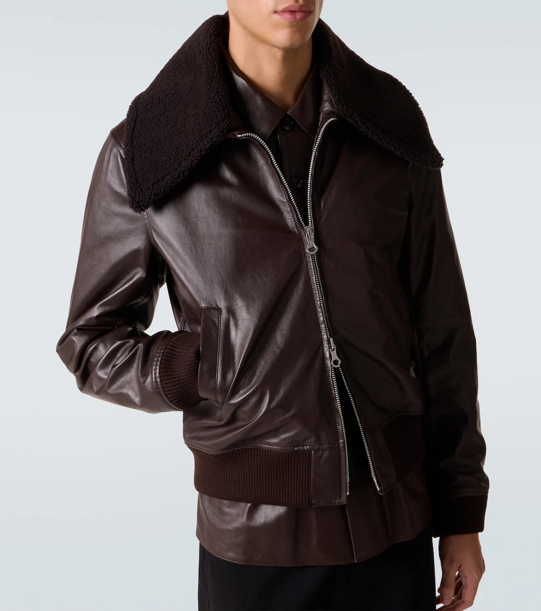 Our Legacy - Pharos leather bomber jacket