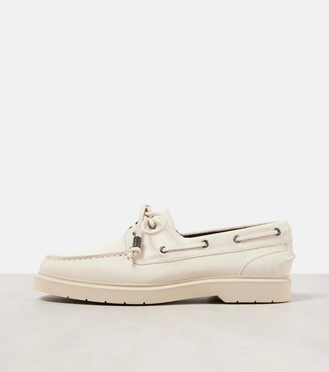 Brunello Cucinelli - Suede boat shoes