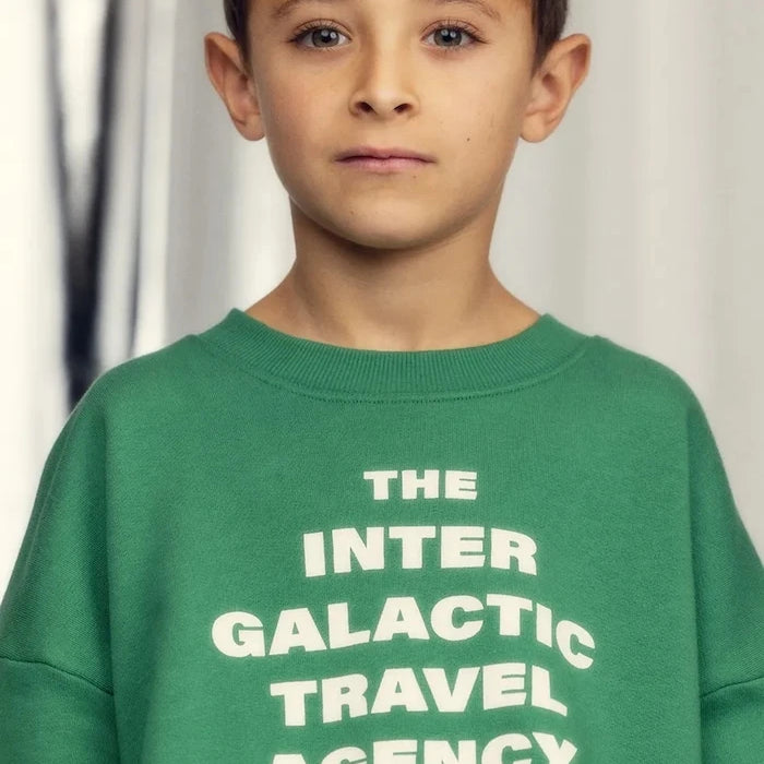 Mini Rodini Travel agency Çocuk Pamuklu Sweatshirt