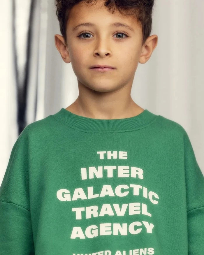 Mini Rodini Travel agency Çocuk Pamuklu Sweatshirt