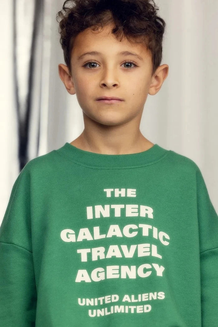 Mini Rodini Travel agency Çocuk Pamuklu Sweatshirt