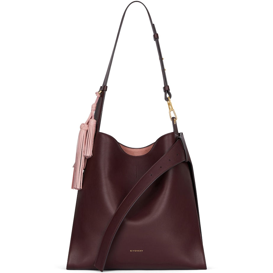 Givenchy Burgundy Medium Leather Day Hobo Bag