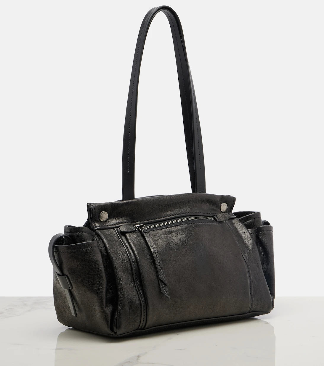 Prada - Prada Route leather tote bag