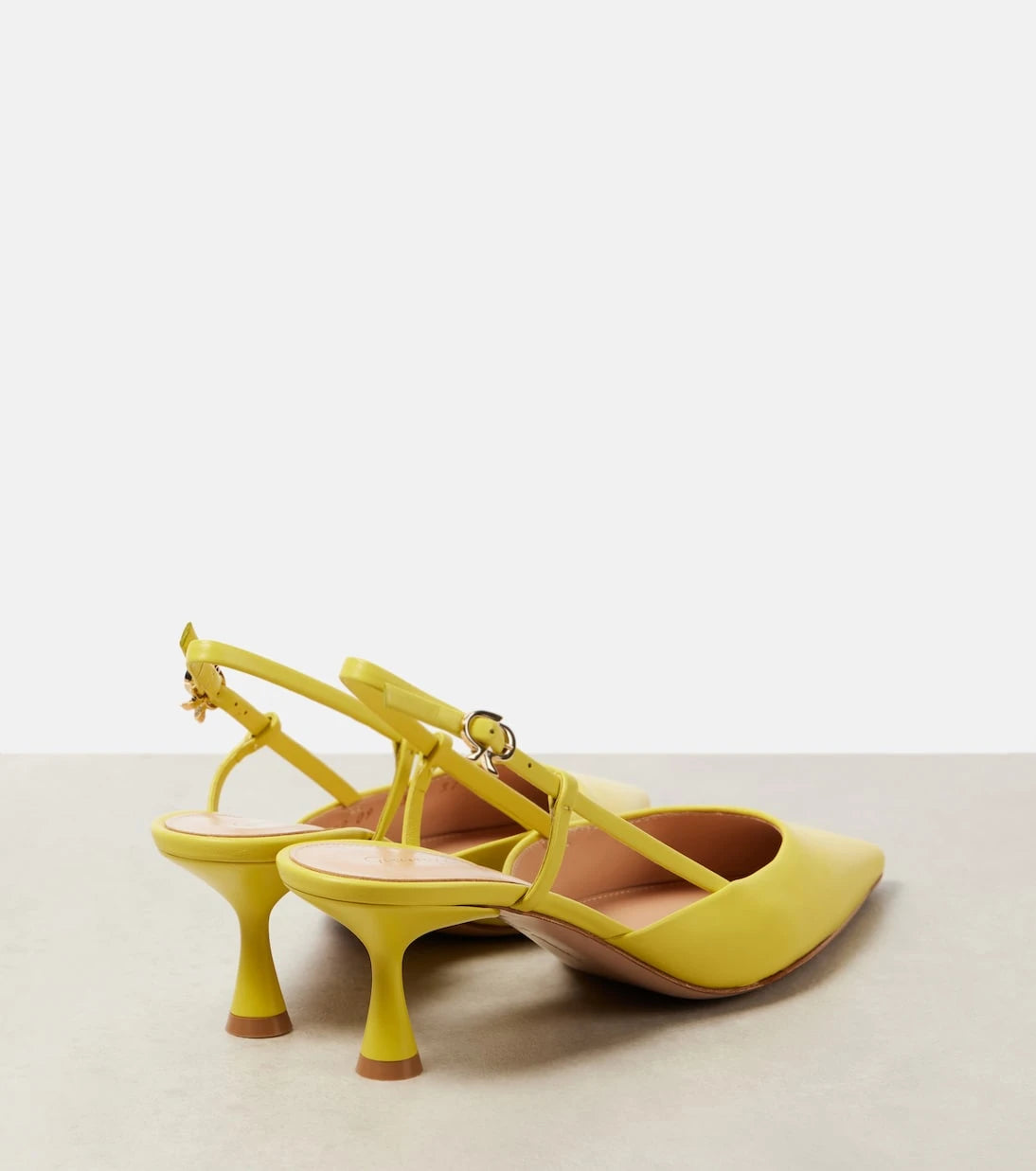 Gianvito Rossi - Ascent 55 leather slingback pumps
