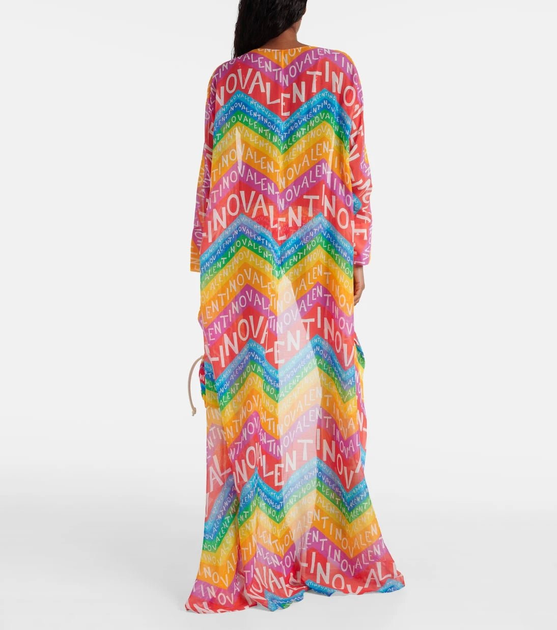 Valentino - Logo cotton-blend beach cover-up