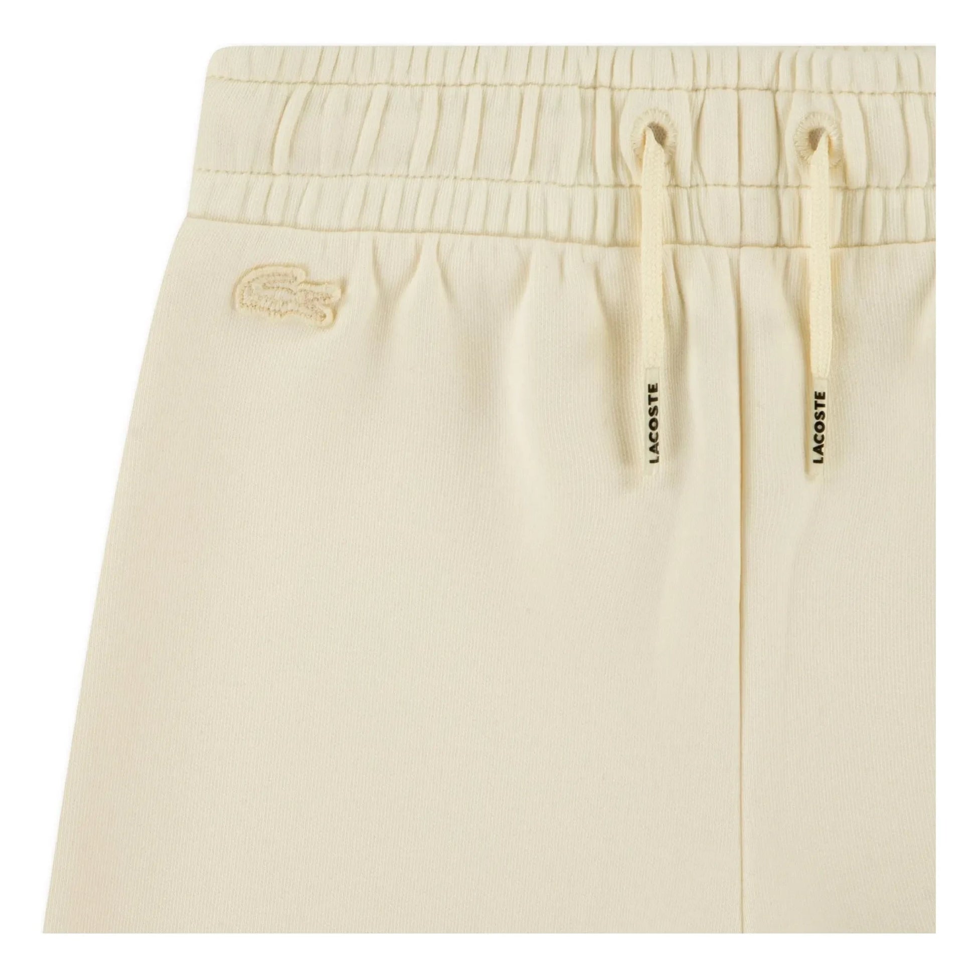 Lacoste - Jogger Large L Organic Cotton | Pale yellow