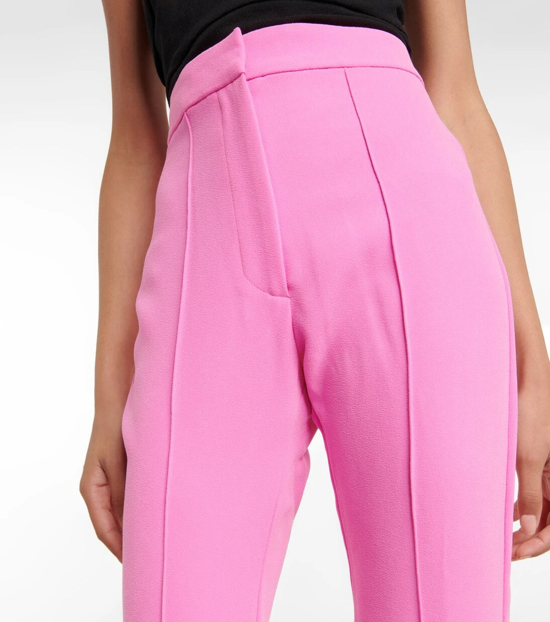 Alex Perry - Reed high-rise straight crêpe pants