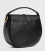 Black Small Leather Siena Saddle Bag