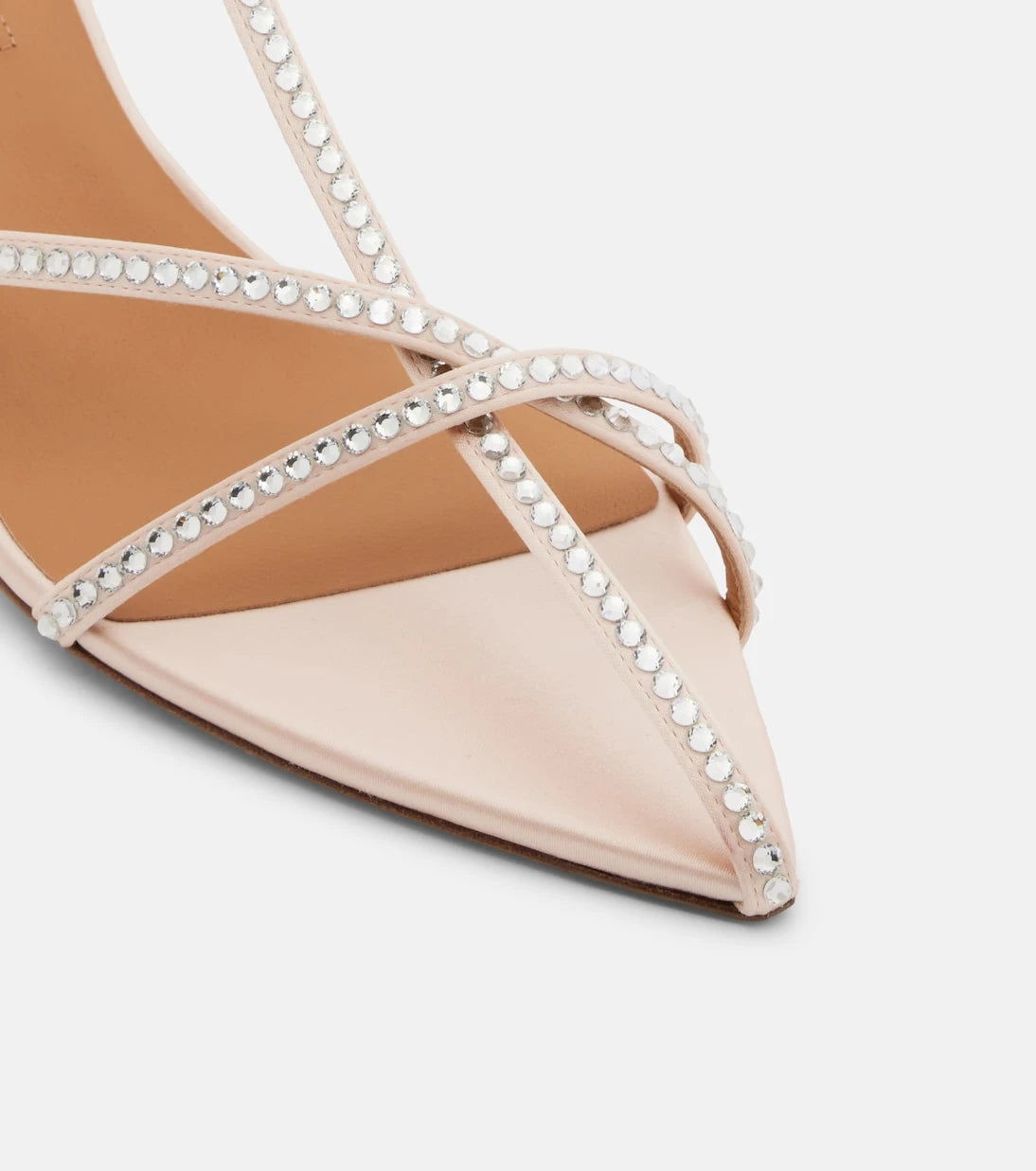 Jil Sander - Cage crystal-embellished leather sandals