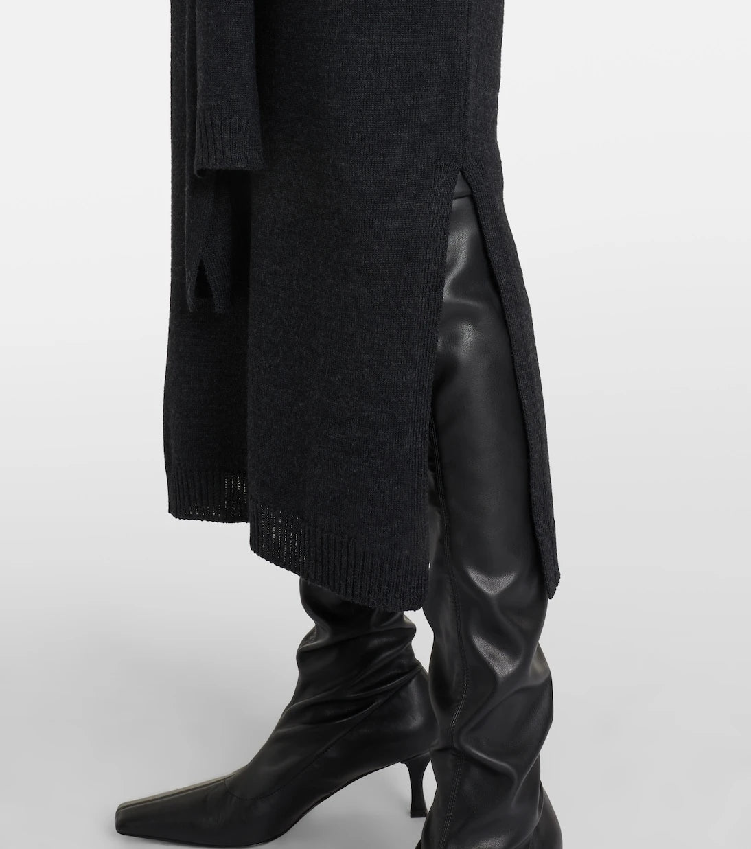 Lemaire - Wool-blend midi skirt