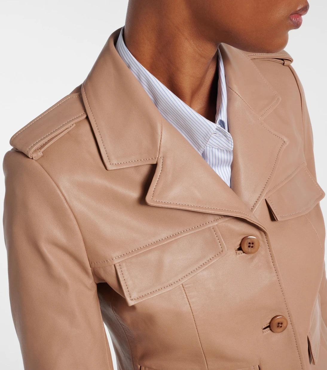Dorothee Schumacher - Sleek Statement cropped leather jacket