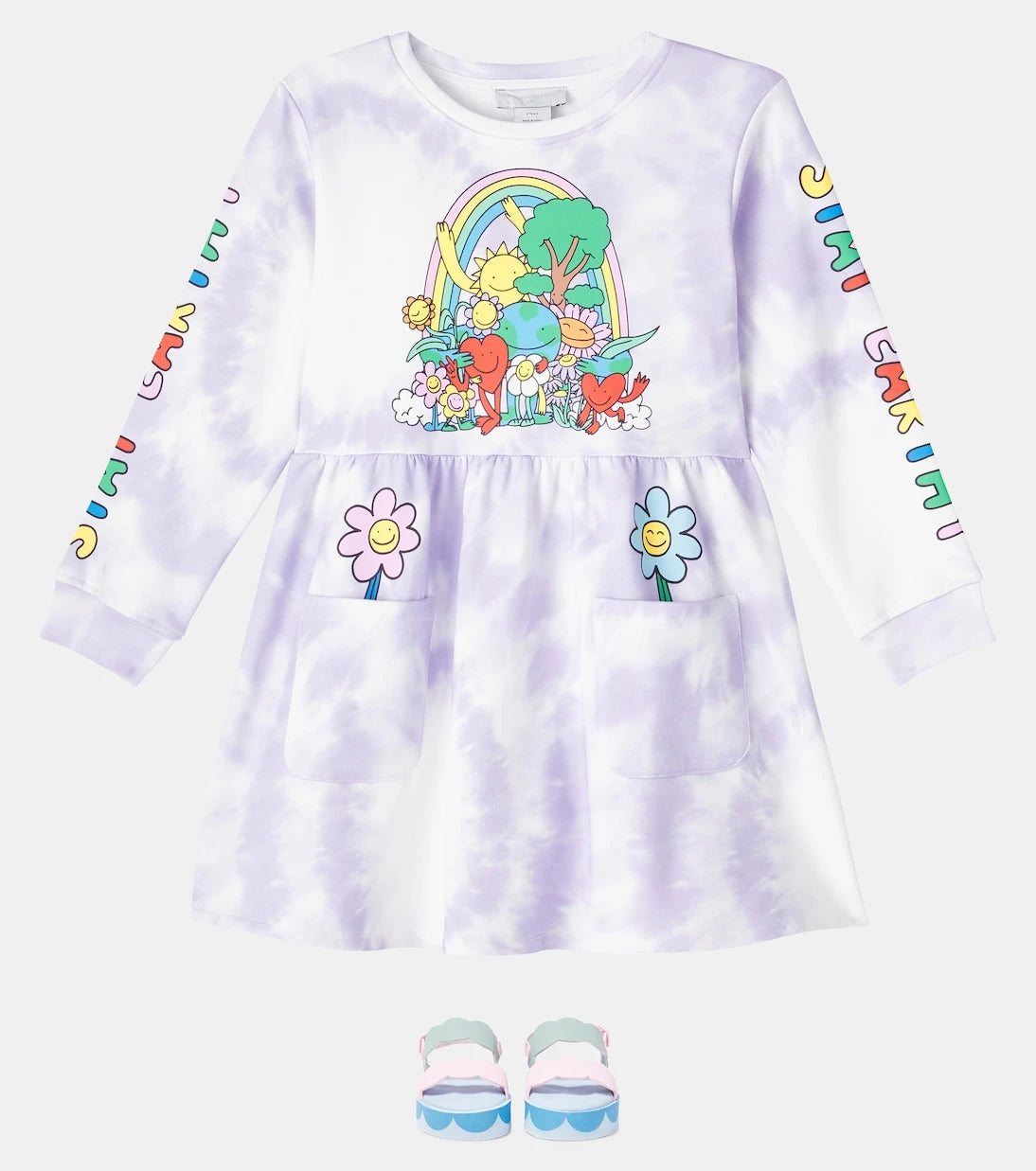 Stella McCartney Kids - Tie-dye cotton jersey dress