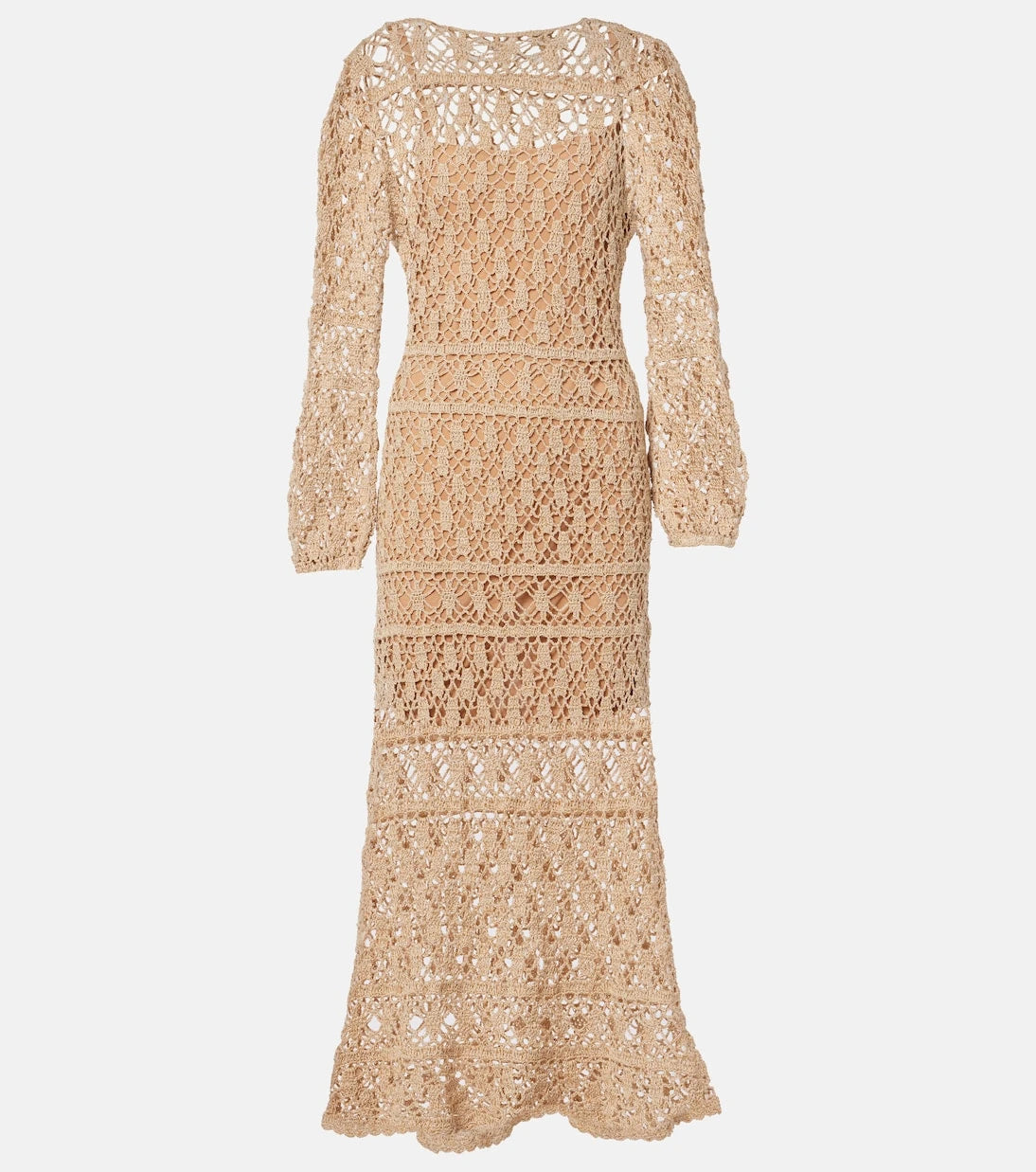 Anna Kosturova - Bianca cotton crochet maxi dress