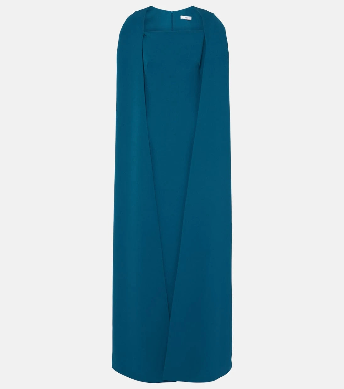 Safiyaa - Cinza caped crêpe gown