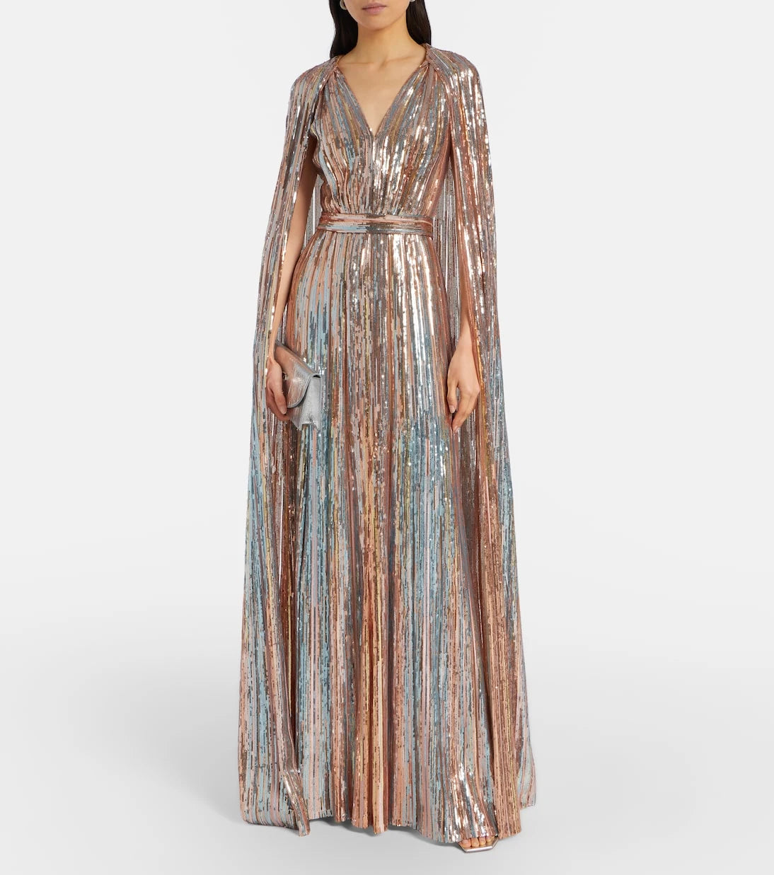 Elie Saab - Sequined caped gown